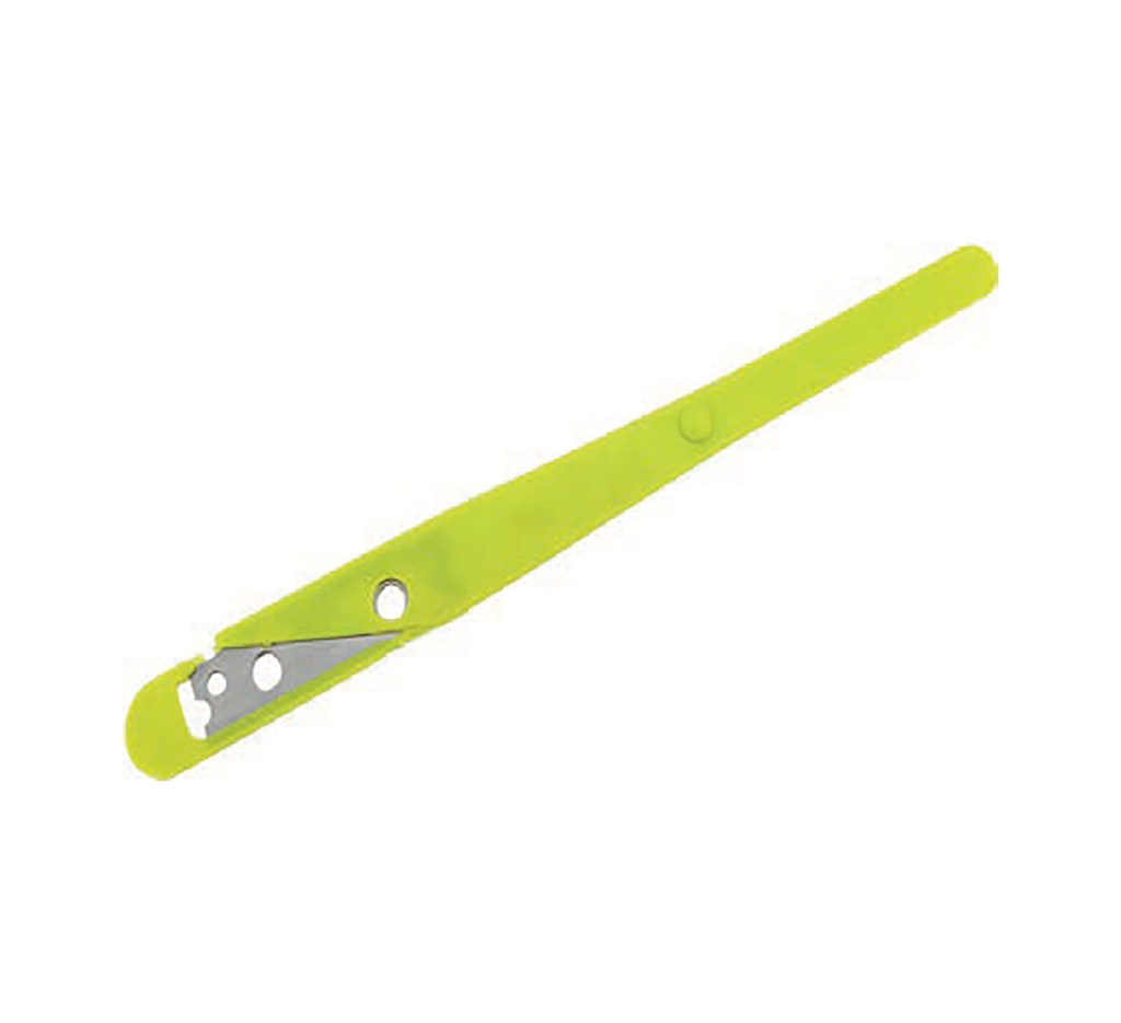 Mallard Ferrière Pack of ten green ergonomic Grignette bread-scoring tools — Green handle — 01474