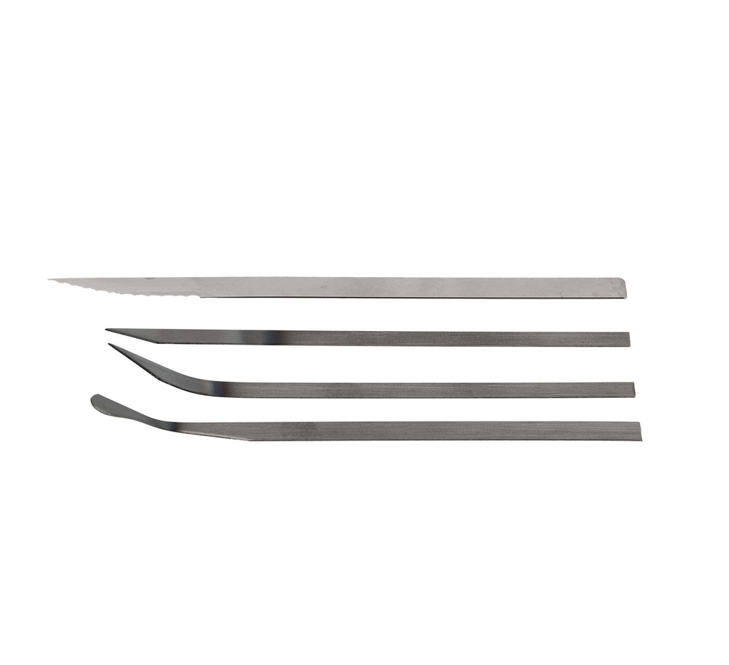 Mallard Ferrière Pack of twelve straight serrated carbon steel bread-scoring blades — 01484