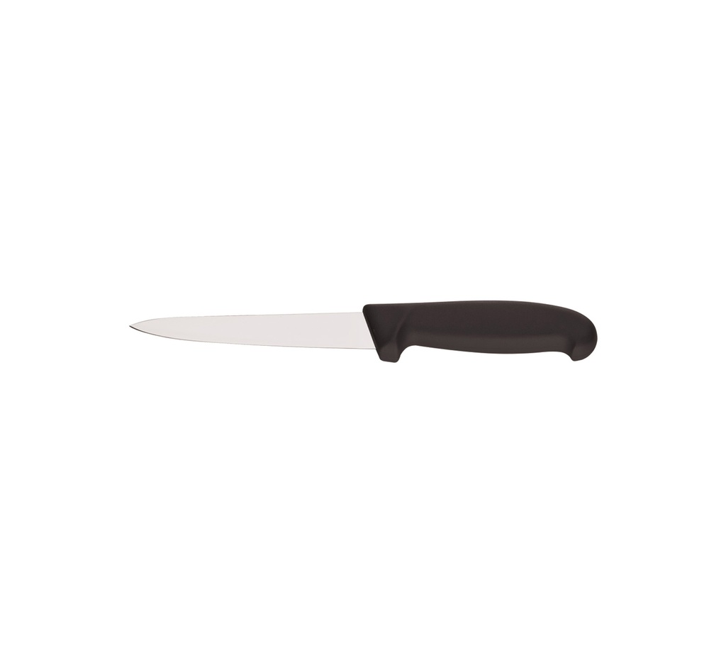 Mallard Ferrière All-purpose kitchen knife with polypropylene handle — Black handle — Blade length: 150 mm — 01624