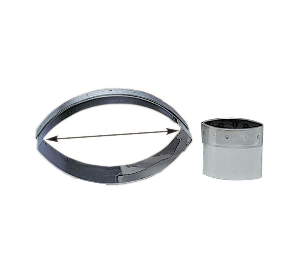 Mallard Ferrière Stainless steel oval plain dough cutter — Length: 85 mm — 02358