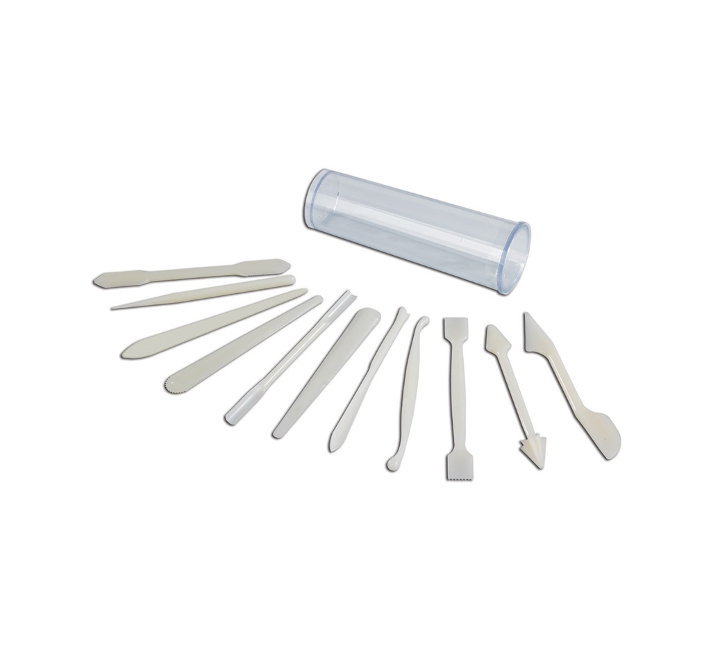 Mallard Ferrière Plastic marzipan modelling tool set of 12 — 02713
