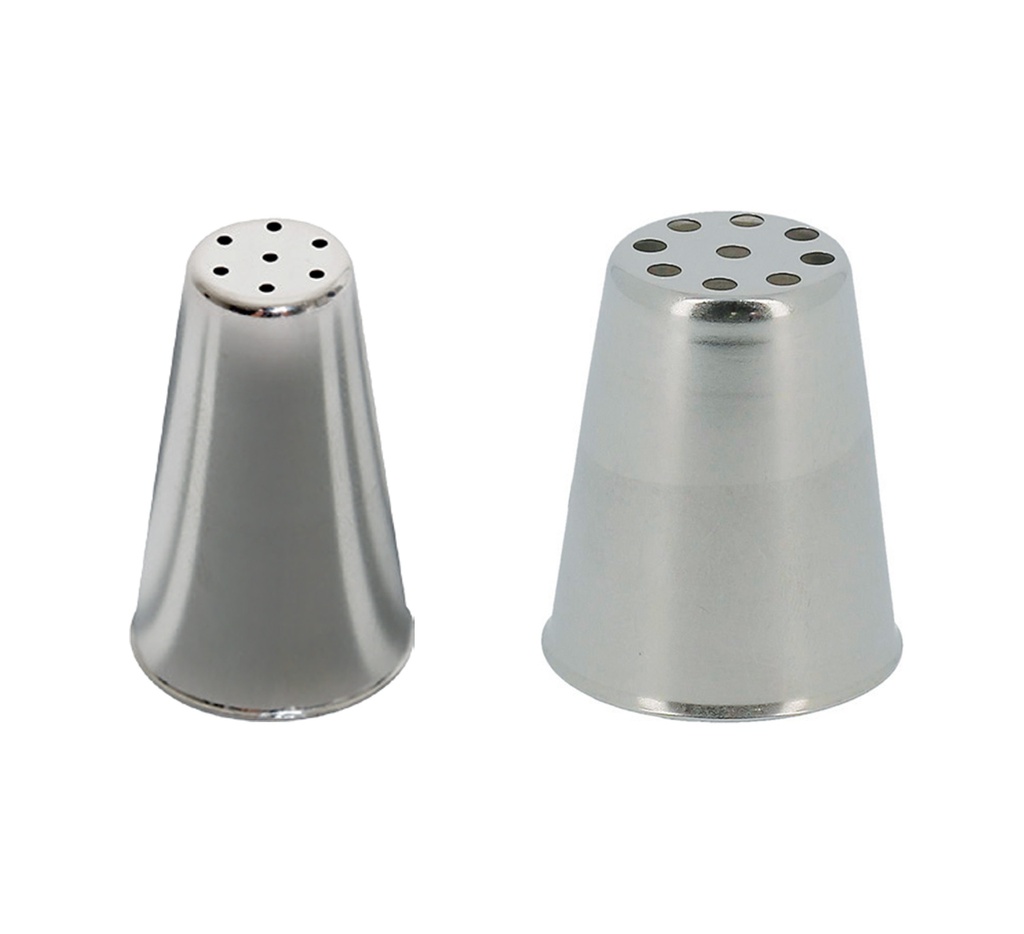 Mallard Ferrière Stainless steel bird-nest piping nozzle — Height: 37 mm — 03035
