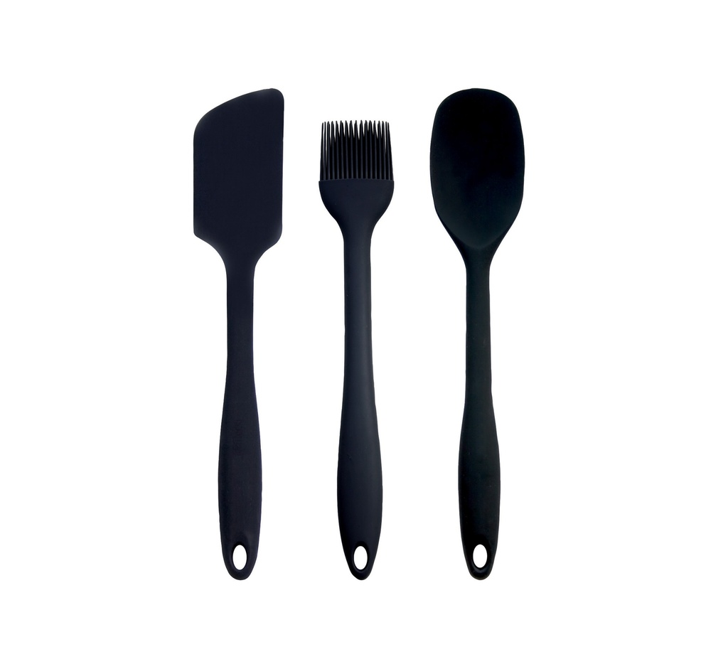 Mallard Ferrière Three-piece silicone-coated kitchen tool set — 04180