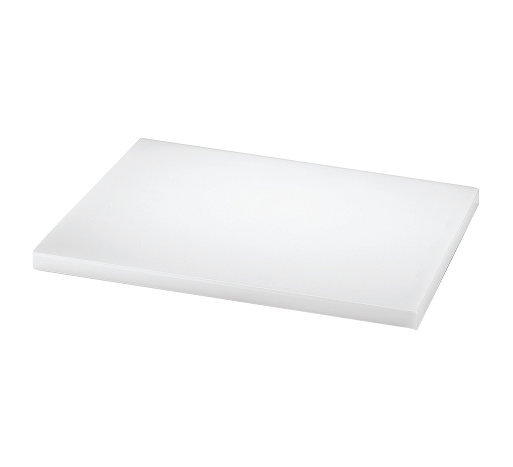 Mallard Ferrière White polyethylene cutting board, 20mm thick — Length: 500 mm; Width: 300 mm; Thickness: 20 mm — 04306