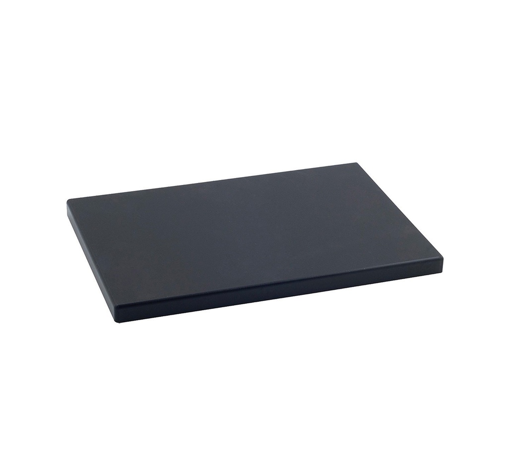 Mallard Ferrière Black PEHD500 cutting board for bar use — Length: 265 mm; Width: 162 mm; Thickness: 20 mm — 04309
