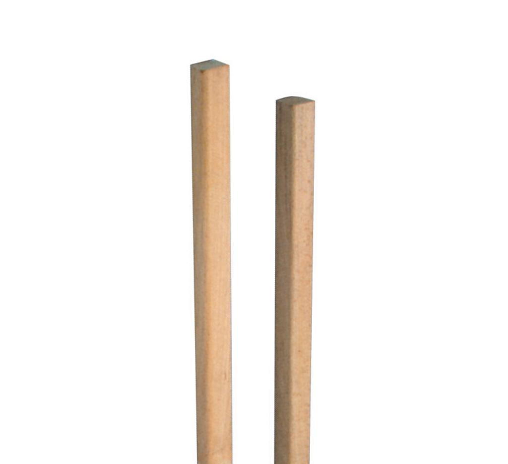Mallard Ferrière Beechwood oven peel handle,22x27mm section — Length: 4000 mm; Handle cross-section width: 22 mm; Handle cross-section height: 27 mm — 04758