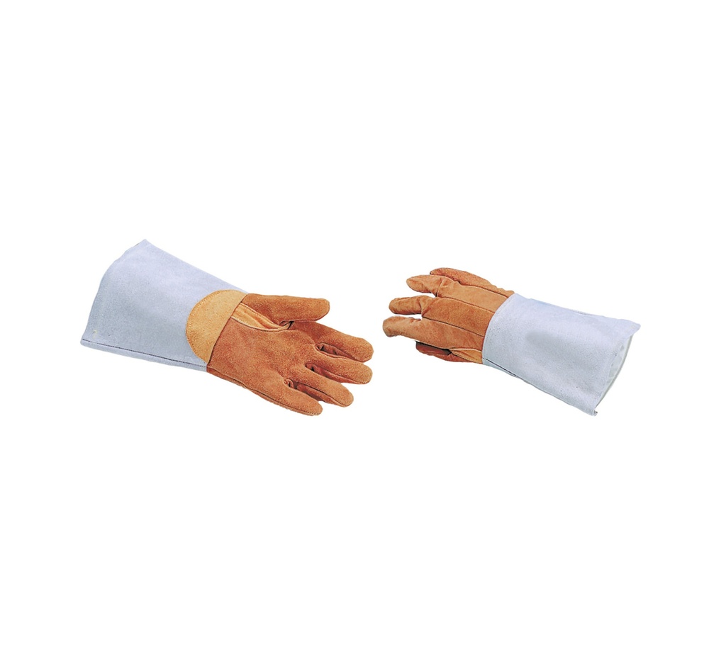 Mallard Ferrière Treated-leather heat-protective glove pair — 05700