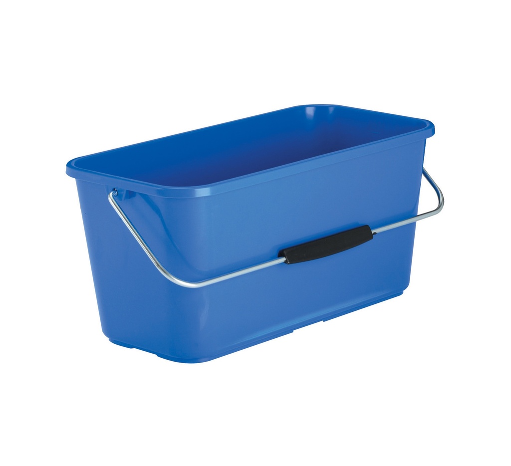 Mallard Ferrière Rectangular plastic window-cleaning bucket, 14litres — Capacity: 14 L; Length: 420 mm; Width: 220 mm; Height: 210 mm — 05970