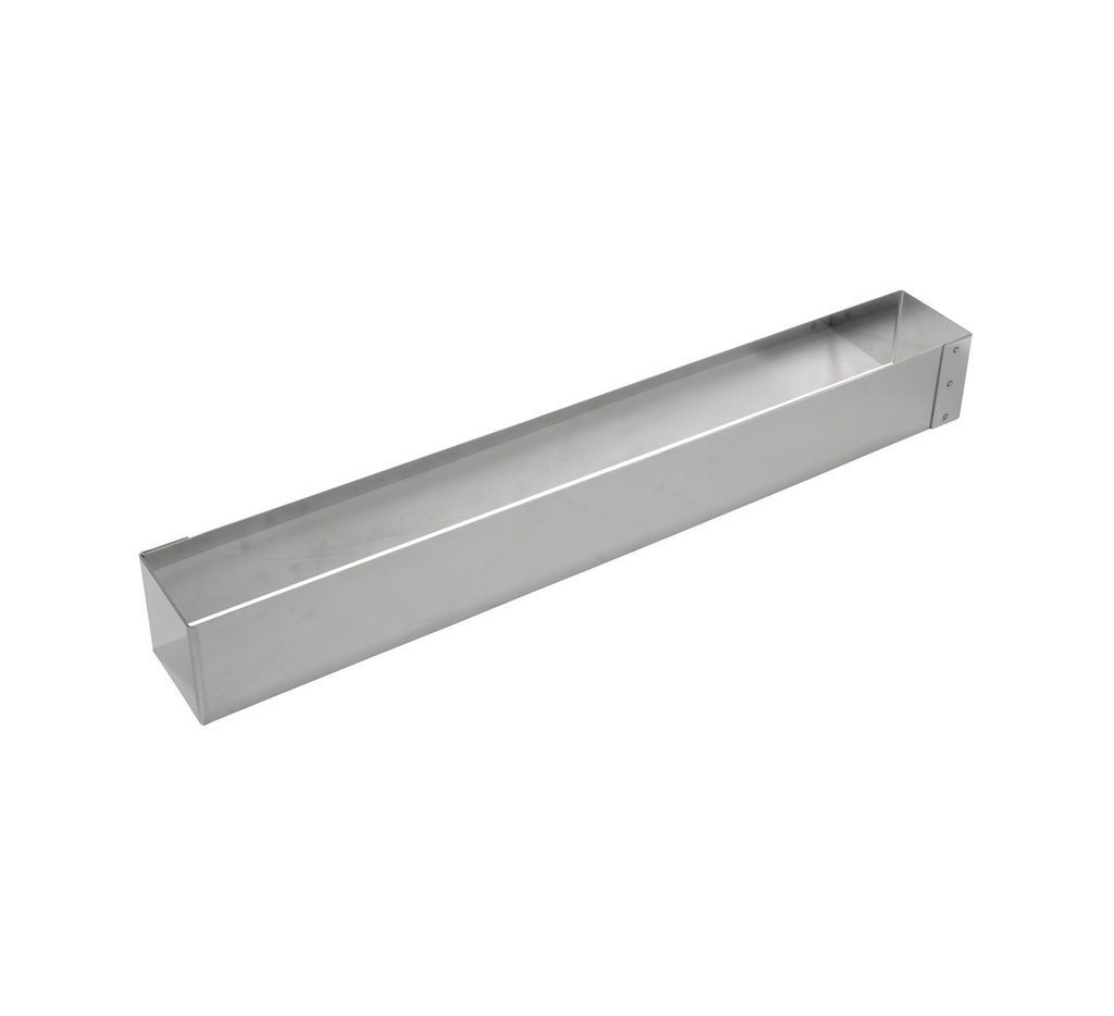 Mallard Ferrière Stainless steel square-section log frame — Length: 570 mm; Width: 70 mm; Height: 70 mm — 07195