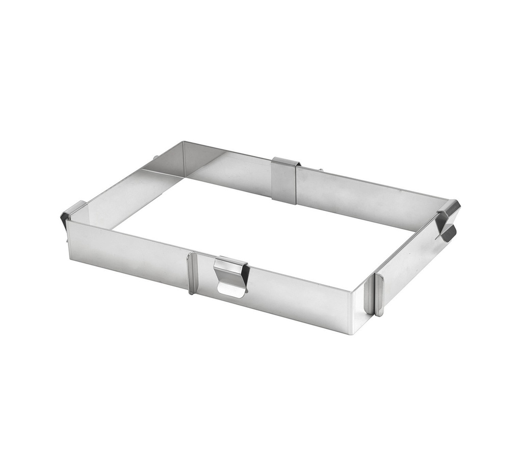 Mallard Ferrière Adjustable stainless steel rectangular frame — Height: 45 mm — 07275