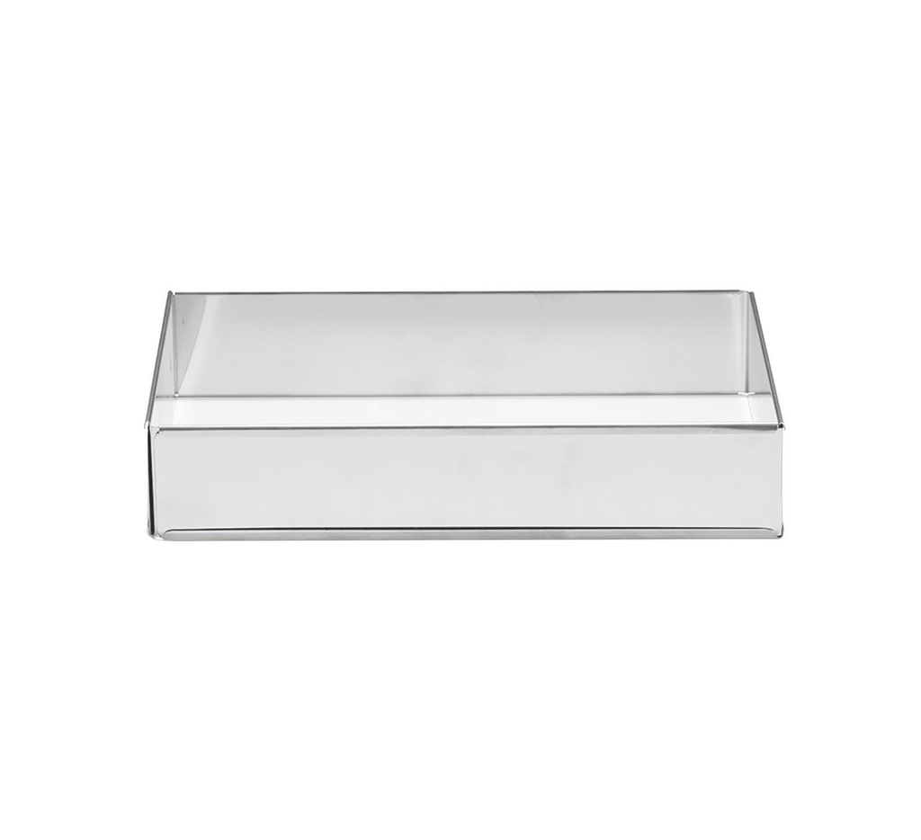 Mallard Ferrière Adjustable stainless steel rectangular frame — Height: 45 mm — 07278
