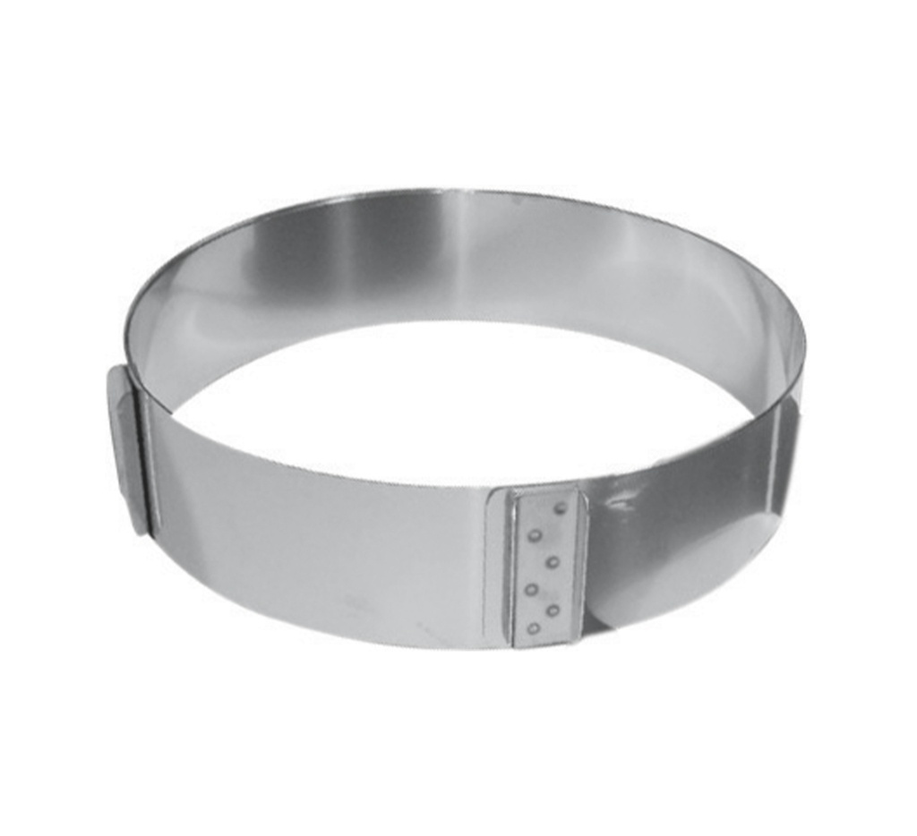 Mallard Ferrière Adjustable stainless steel cake ring — Height: 50 mm — 06715