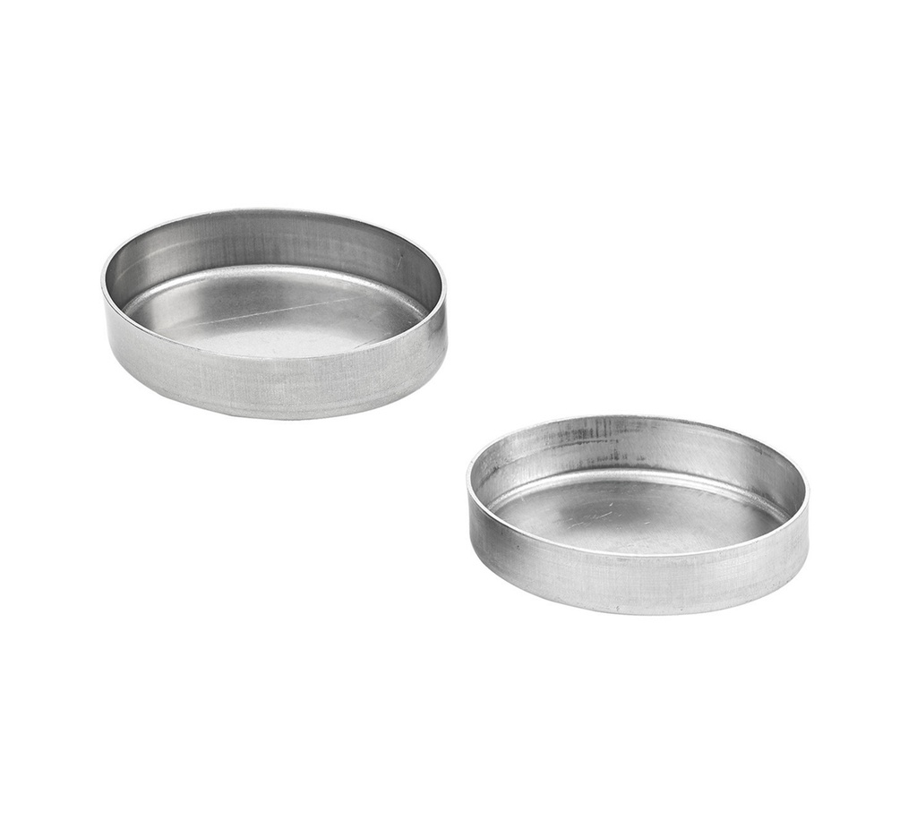 Mallard Ferrière Aluminium oval tartlet mould — Length: 90 mm; Width: 72 mm; Height: 18 mm — 08229