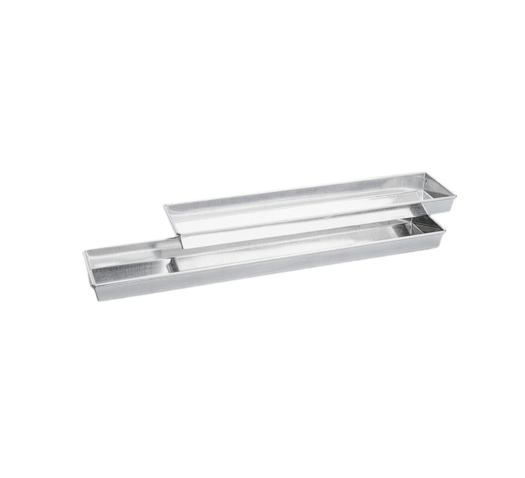 Mallard Ferrière Tinplate Savoie cake-roll pan — Length: 500 mm; Width: 120 mm; Height: 34 mm — 09430