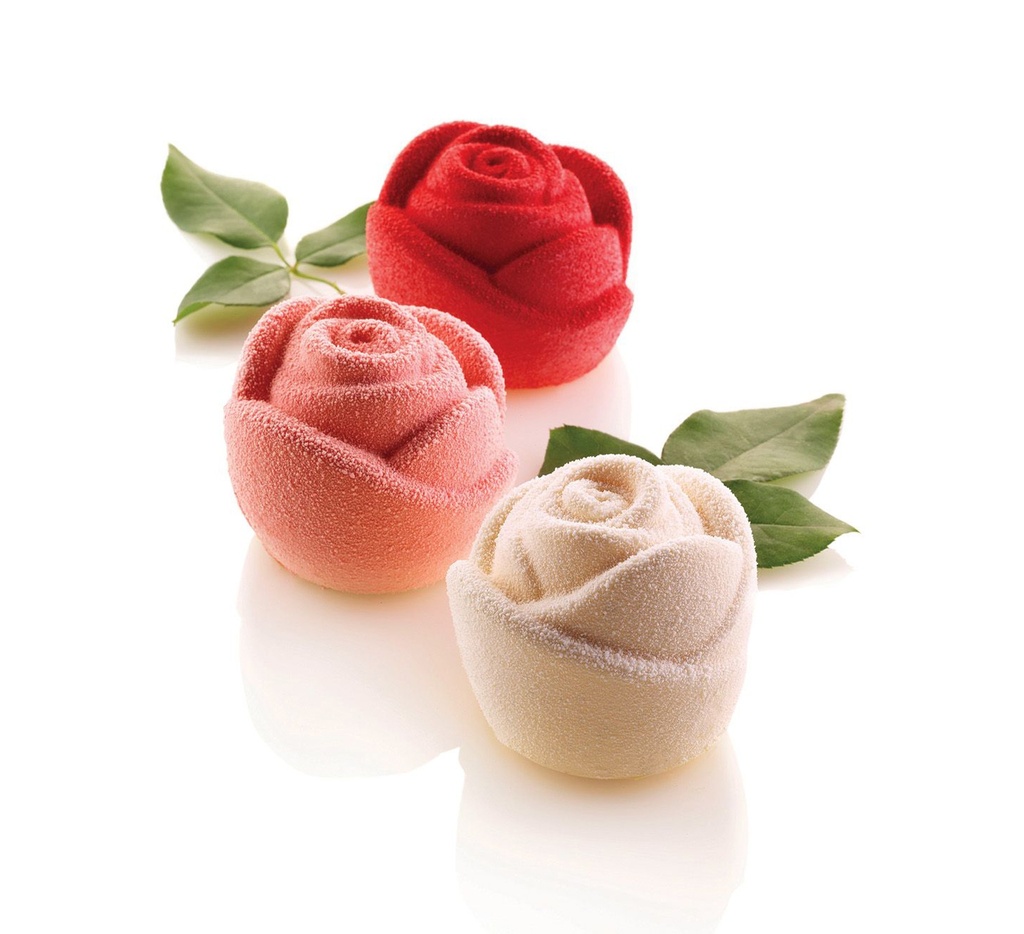 Mallard Ferrière Silicone rose moulding sheet — Length: 300 mm; Width: 175 mm — 11199