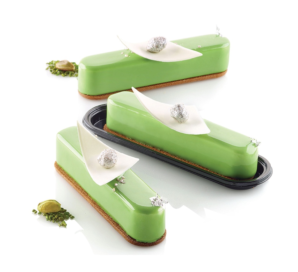 Mallard Ferrière Silicone Fashion eclair moulding sheet — Length: 300 mm; Width: 175 mm — 11201
