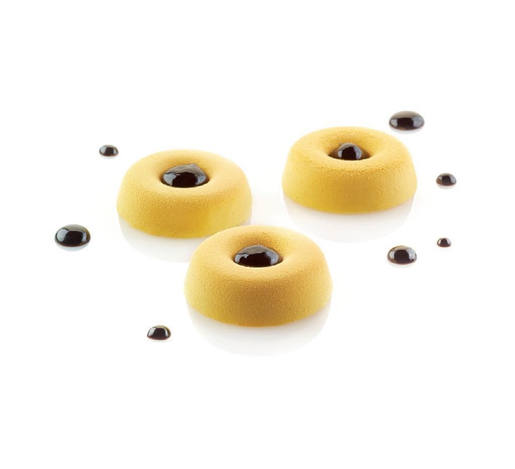 Mallard Ferrière Professional silicone mini Savarin moulding sheet — Length: 600 mm; Width: 400 mm — 11282