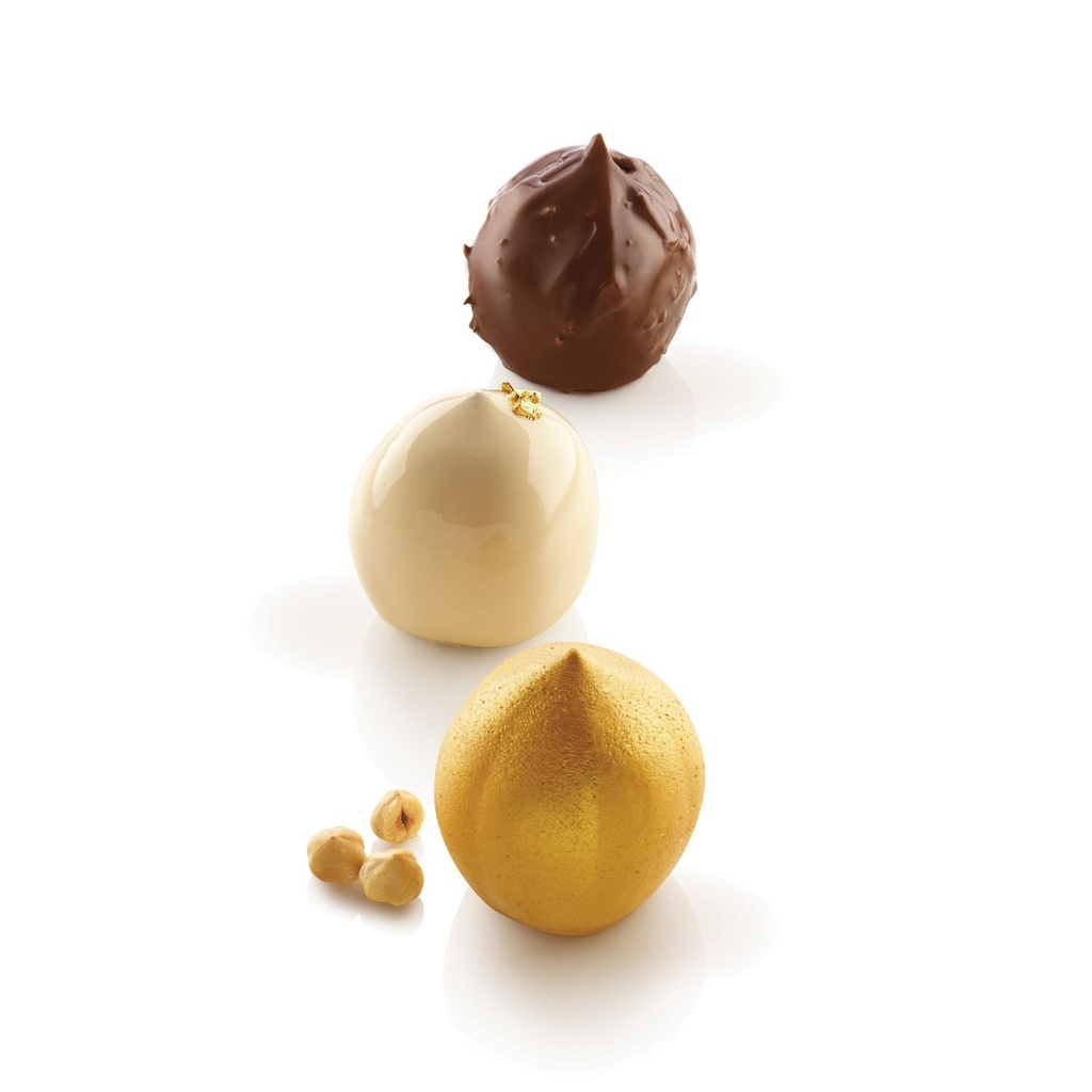Mallard Ferrière Silicone hazelnut mould with plastic support — 11594