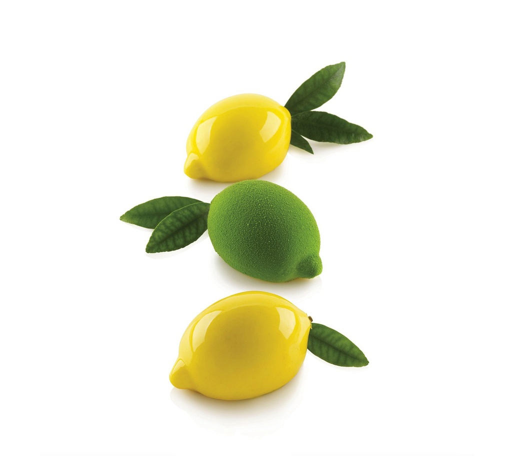 Mallard Ferrière Silicone lemon and lime mould with plastic support — 11599