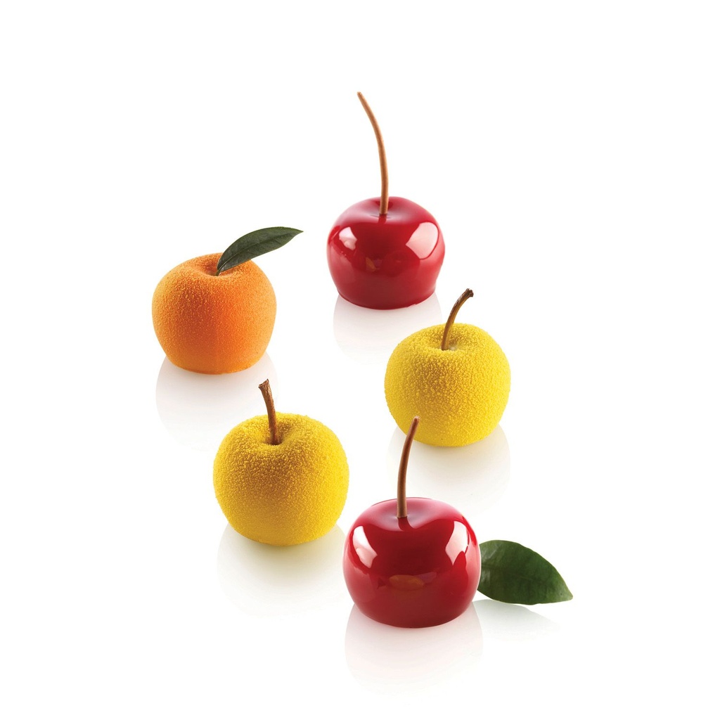Mallard Ferrière Silicone mini apple moulding sheet — Length: 300 mm; Width: 175 mm — 11299