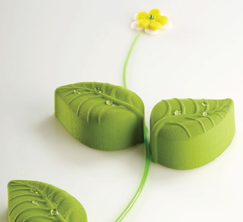 Mallard Ferrière – Pavoni Italia Pavoflex silicone leaf moulding sheet — Length: 600 mm; Width: 400 mm — 11388
