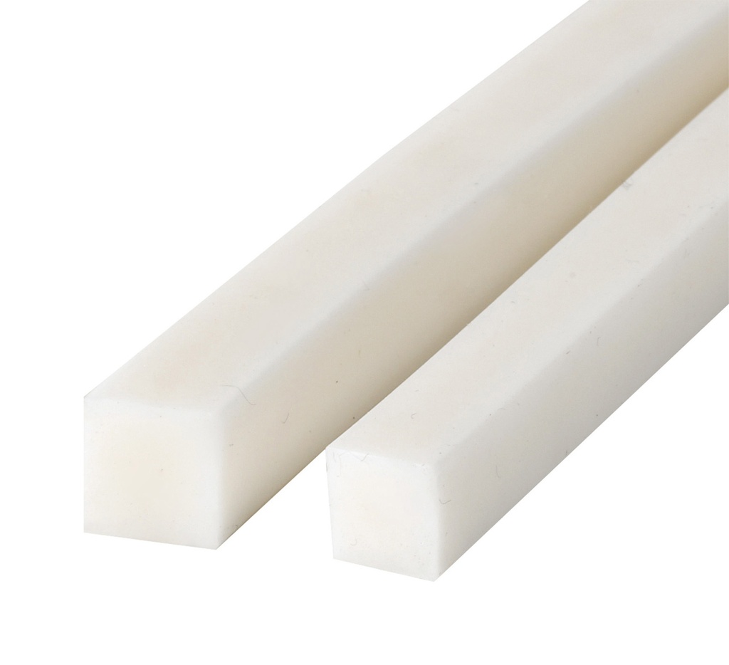 Mallard Ferrière Silicone bar for poured-sugar work — Length: 1000 mm; Square cross-section width: 10 mm; Square cross-section height: 10 mm — 12785