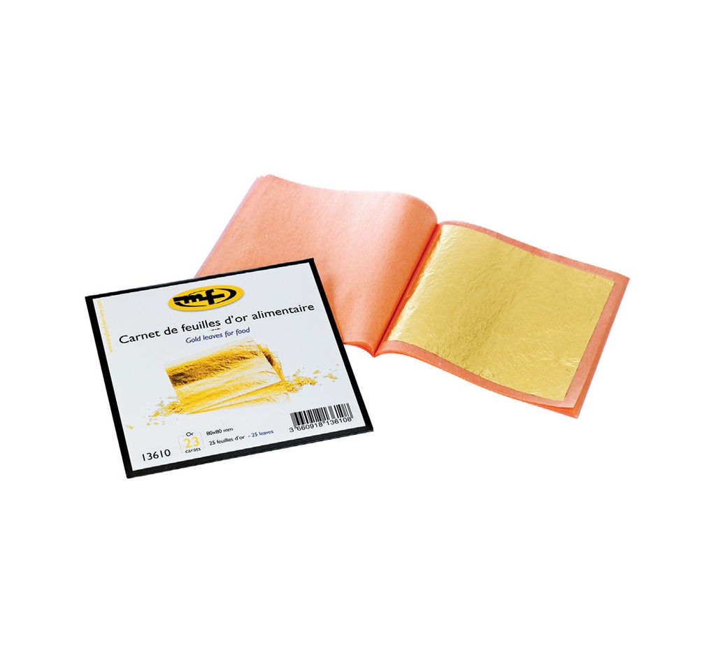 Mallard Ferrière Gold leaves, pack of 25 — 13610