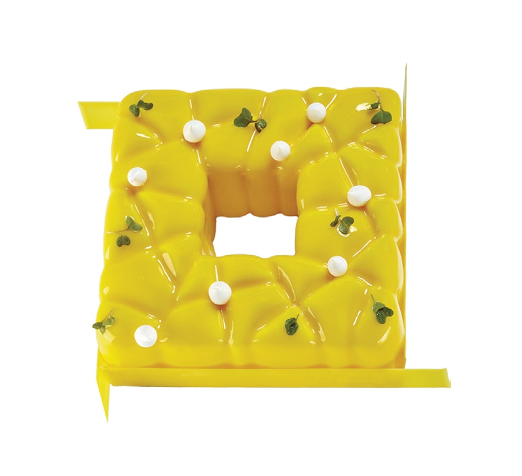 Mallard Ferrière – Pavoni Italia Pavocake silicone square mould — Length: 150 mm; Width: 150 mm; Height: 55 mm — 11676