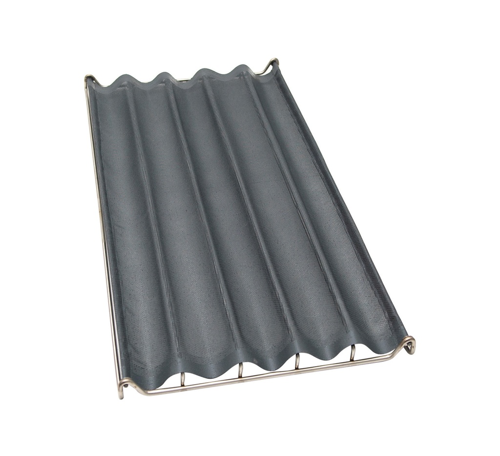 Mallard Ferrière Stainless steel frame and silicone-coated fibreglass bread mesh assembly — Length: 800 mm; Width: 400 mm — 11800