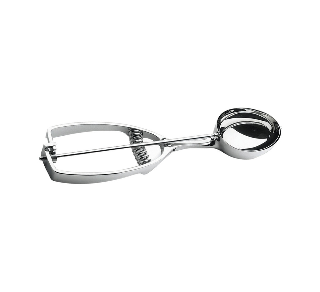 Mallard Ferrière Oval stainless-steel ice-cream scoop, 20 scoops per litre — 14685