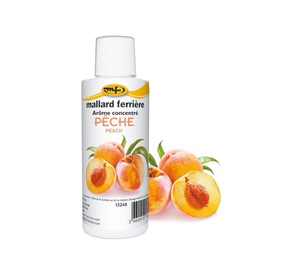 Mallard Ferrière Peach concentrated liquid food flavouring — 125 ml bottle — 13248