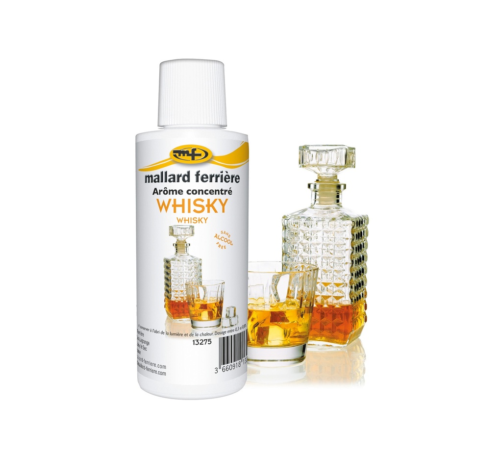 Mallard Ferrière Whisky concentrated liquid food flavouring — 125 ml bottle — 13275