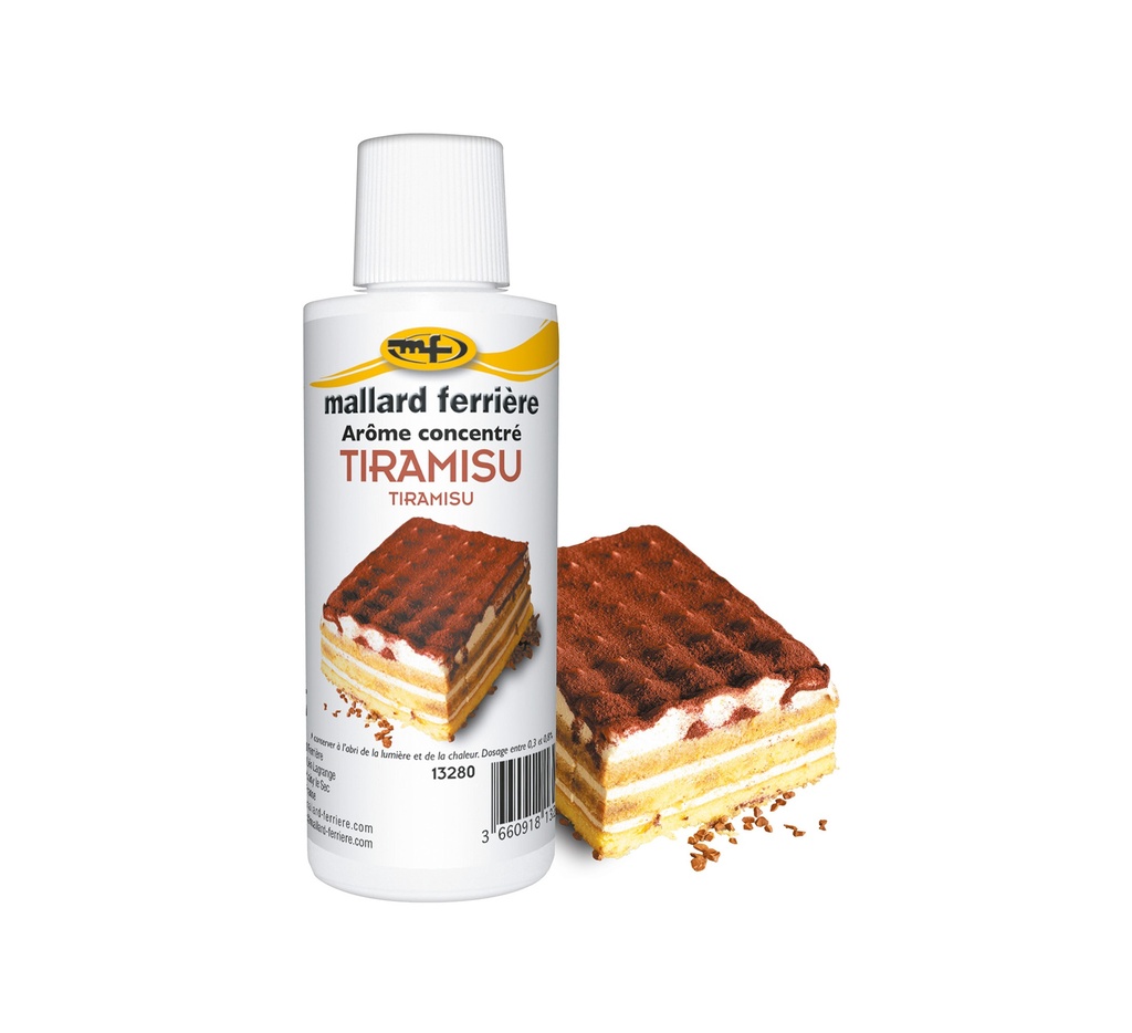Mallard Ferrière Tiramisu concentrated liquid food flavouring — 125 ml bottle — 13280