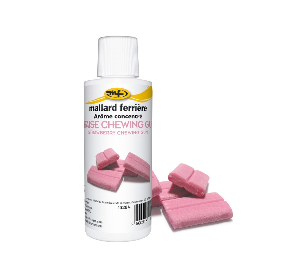 Mallard Ferrière Strawberry chewing gum concentrated liquid food flavouring — 125 ml bottle — 13284