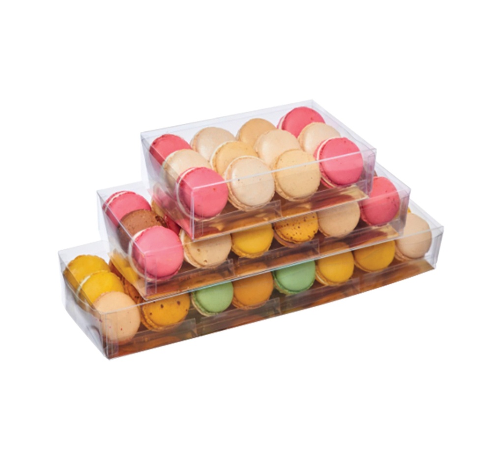 Mallard Ferrière PVC macaron boxes, pack of 100 — 15170