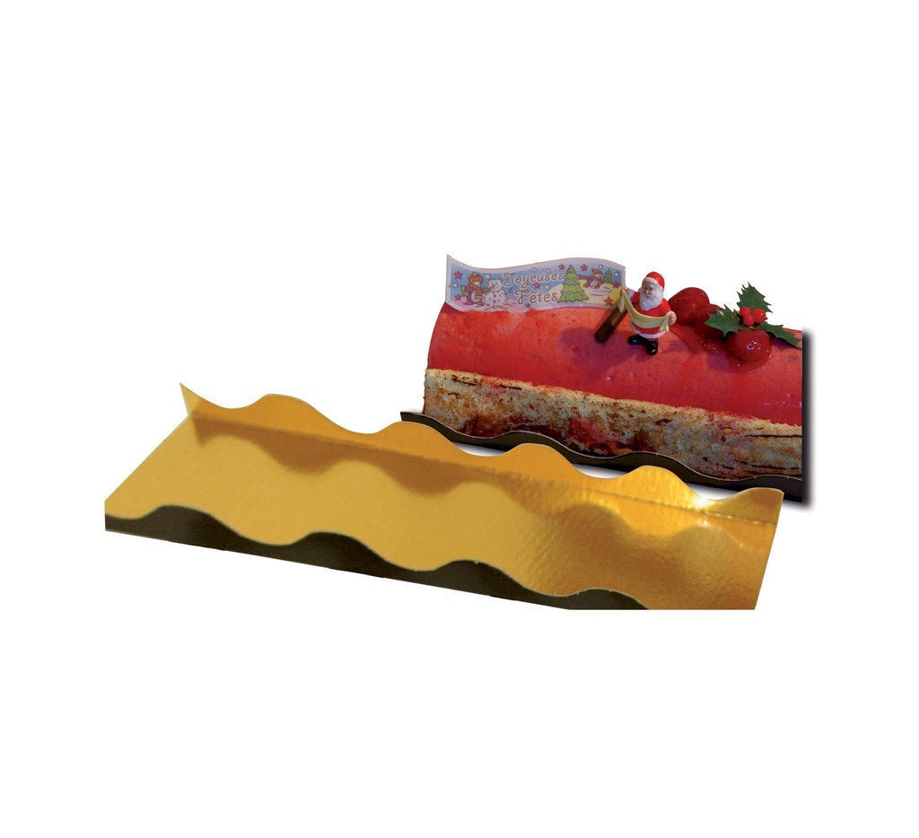 Mallard Ferrière ONDINE double-sided gold/black cardboard log bases, pack of 50 — 15854