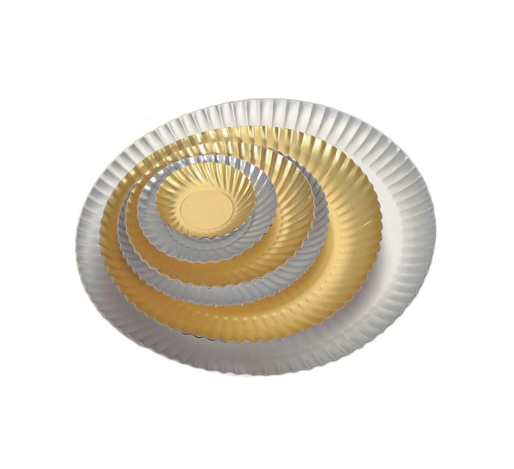 Mallard Ferrière Metallised cardboard plates, pack of 50 — 16182