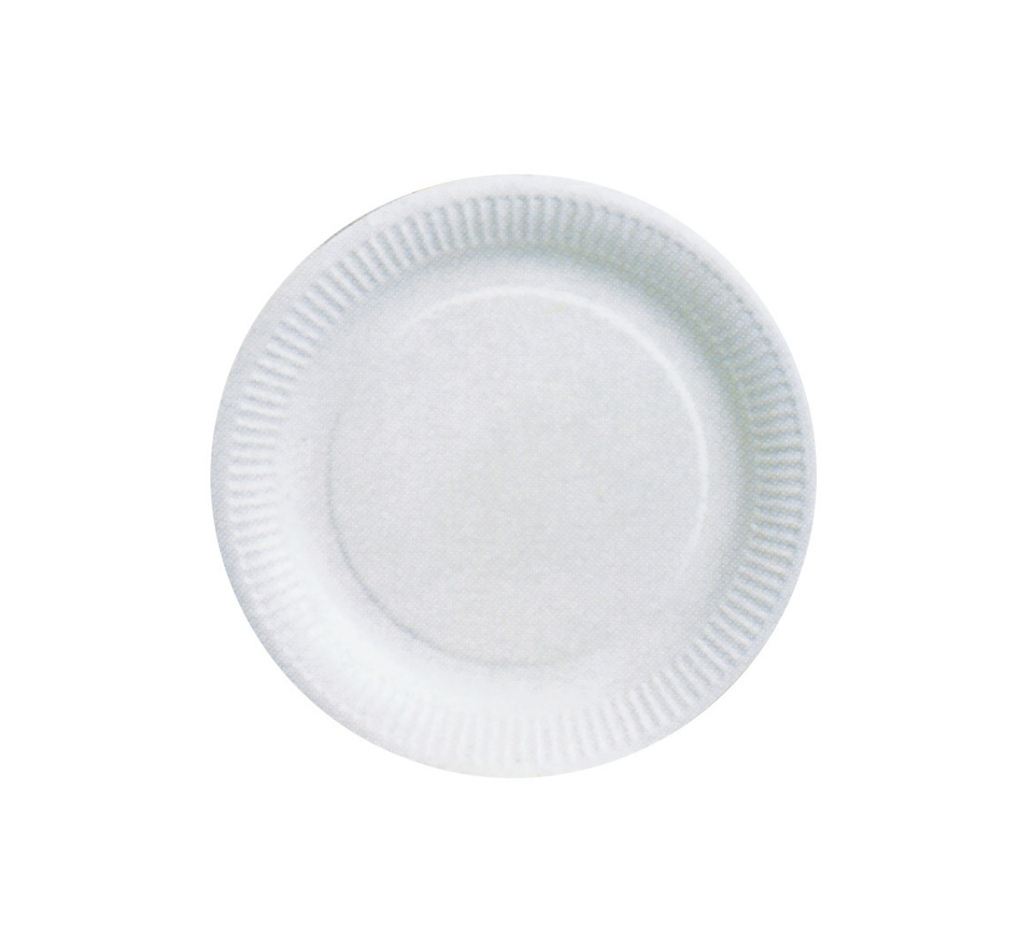 Mallard Ferrière White cardboard plates, pack of 100 — 16281