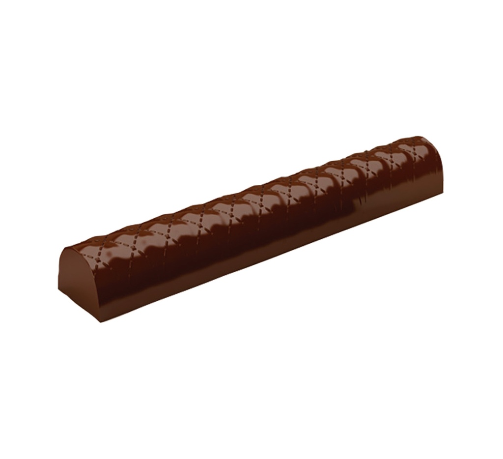 Mallard Ferrière Quilted plastic Yule-log moulds, pack of 12 — 17782