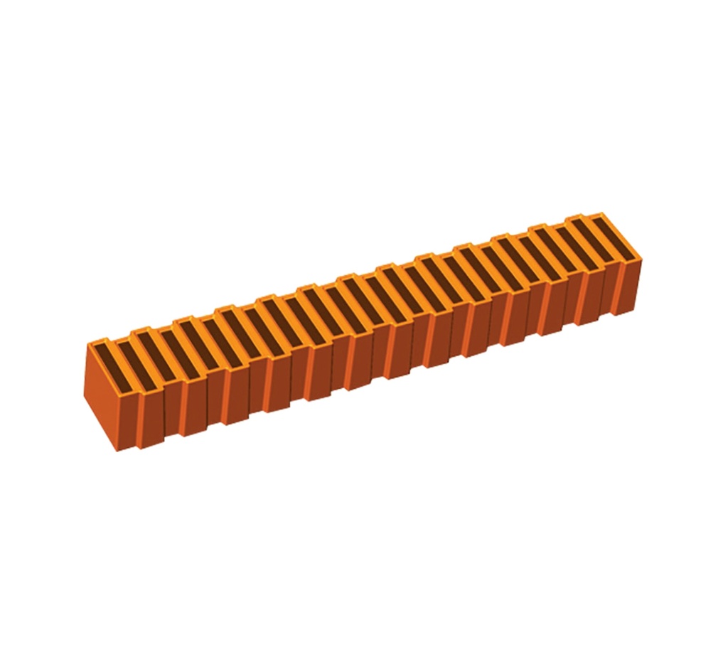 Mallard Ferrière Plastic offset-square yule-log moulds, pack of 12 — 17790