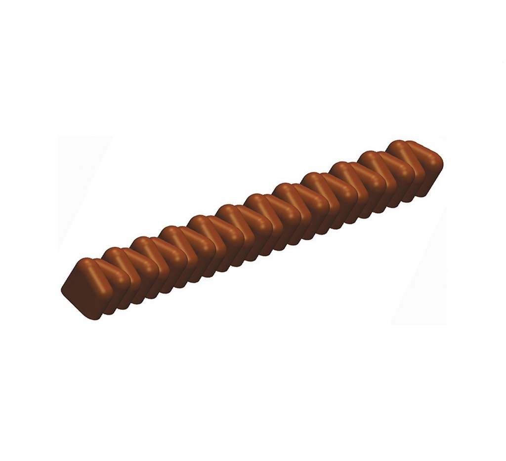 Mallard Ferrière Plastic small offset-square yule-log moulds, pack of 12 — 17828