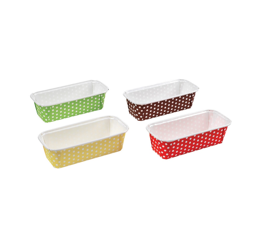 Mallard Ferrière Assorted polka-dot cardboard cake moulds, pack of 48 — 17971