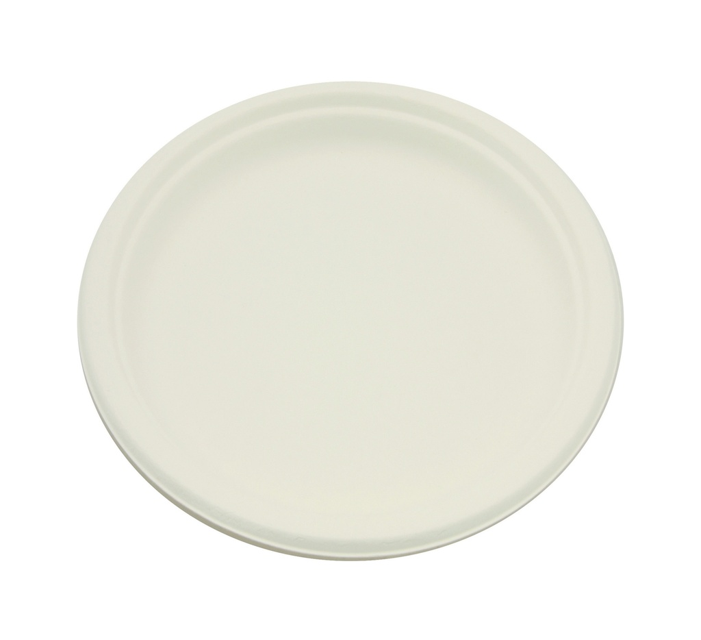 Mallard Ferrière Round sugarcane-pulp plates — 19899