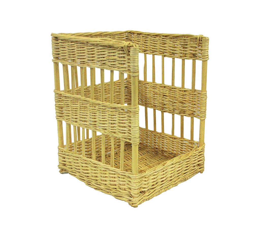 Mallard Ferrière Square solid-wicker bread rack, 400 × 400 × 500 mm — 25855