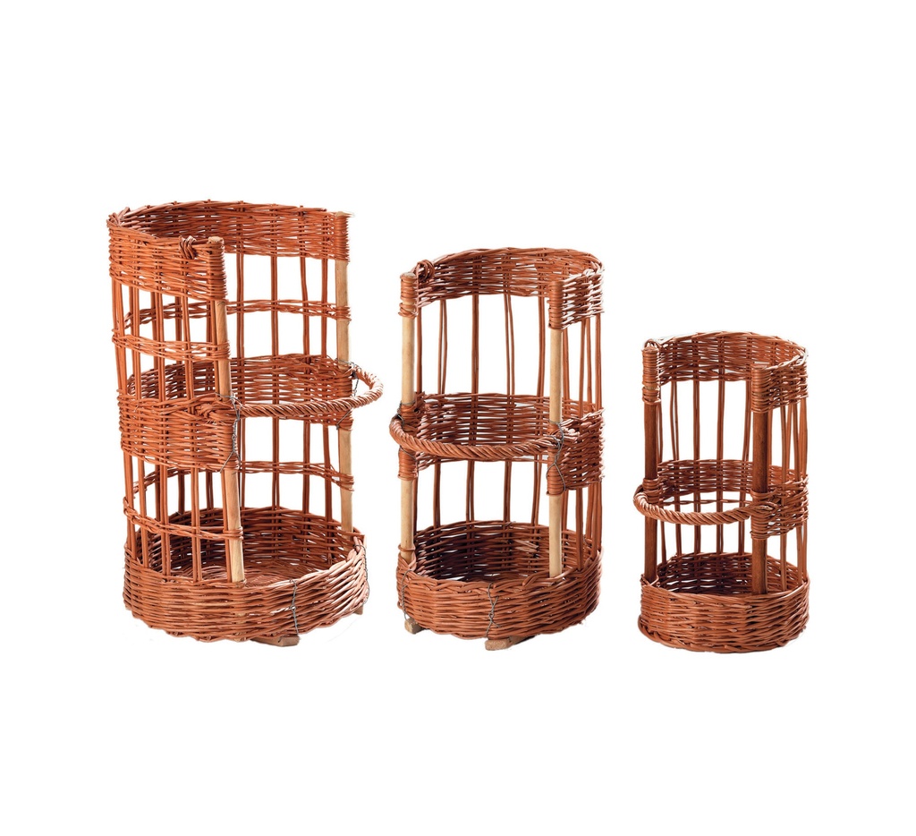 Mallard Ferrière Solid-wicker round bread rack, Ø300 × H500 mm — 25970
