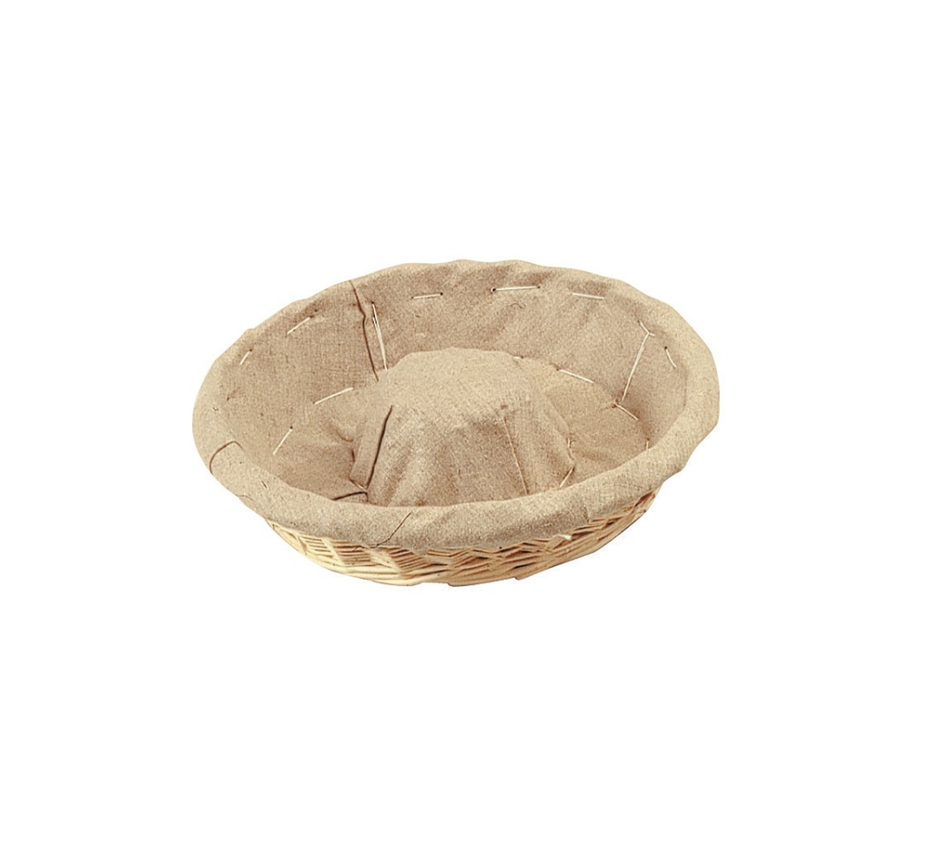 Mallard Ferrière Cloth-lined ring-shaped wicker dough basket, Ø260 × H70 mm — 26020