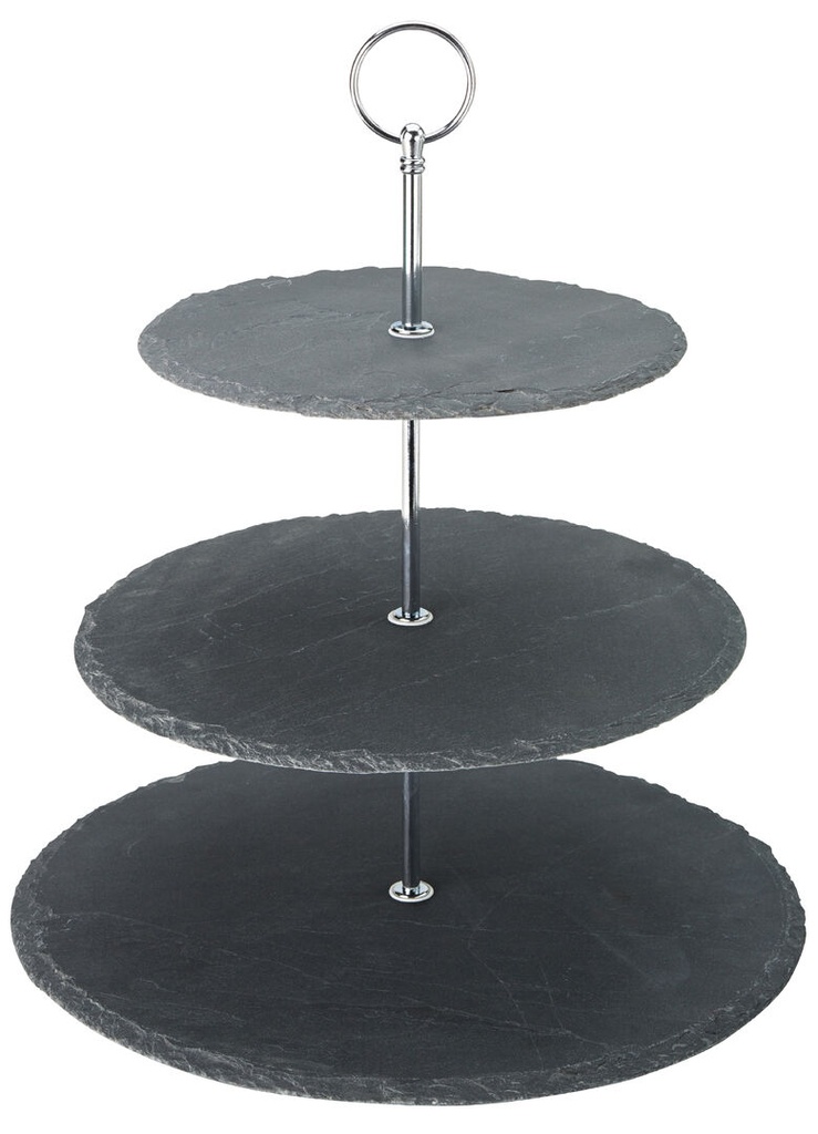 Utopia – 3 Tier Slate Platter 12, 10, 8" (30, 25, 20cm) — CT0041-000000-B01001