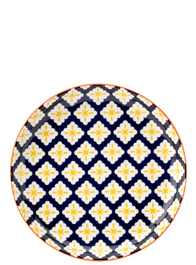 Utopia – Cadiz Blue & Orange Plate 8" (20cm) — CT1064-000000-B01006