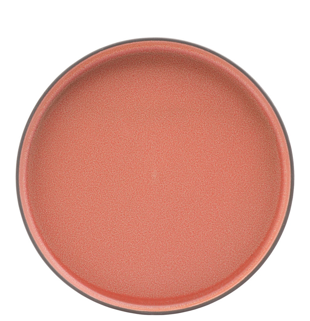 Coral Walled Plate 10.25" (26cm)