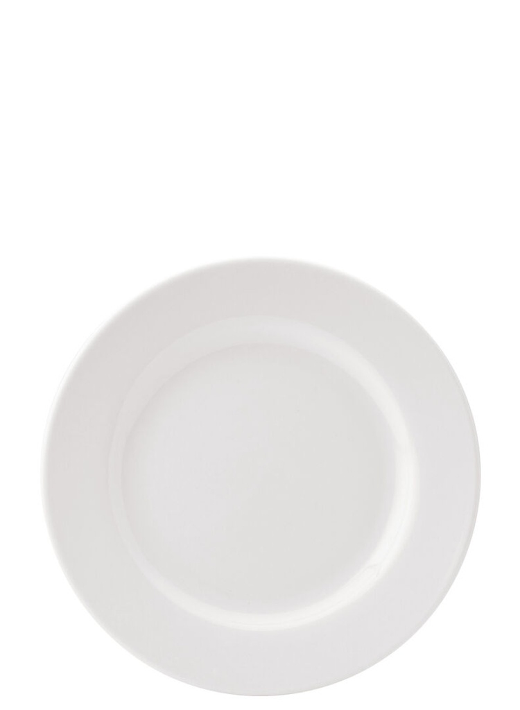 Utopia – Pure White Wide Rim Plate 8" (20.25cm) — E10020-000000-B06024
